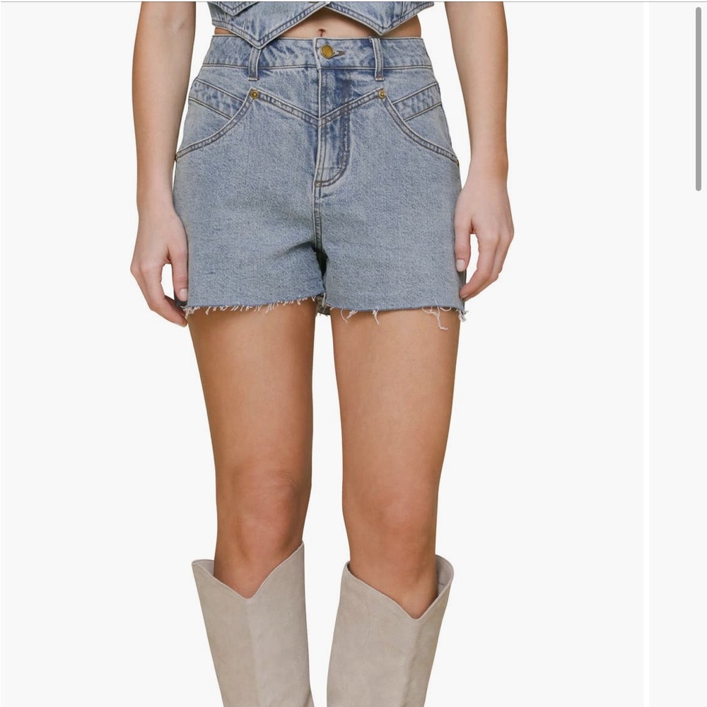 Avec Les Filles High Waist Cutoff Shorts sz 28
